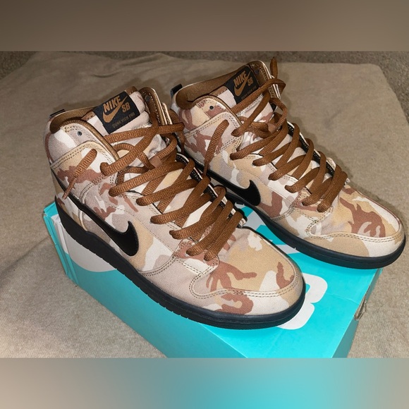 NIKE DUNK PRO SB HIGH PRO DESERT BROWN CAMO SZ 9 MENS - Picture 4 of 13